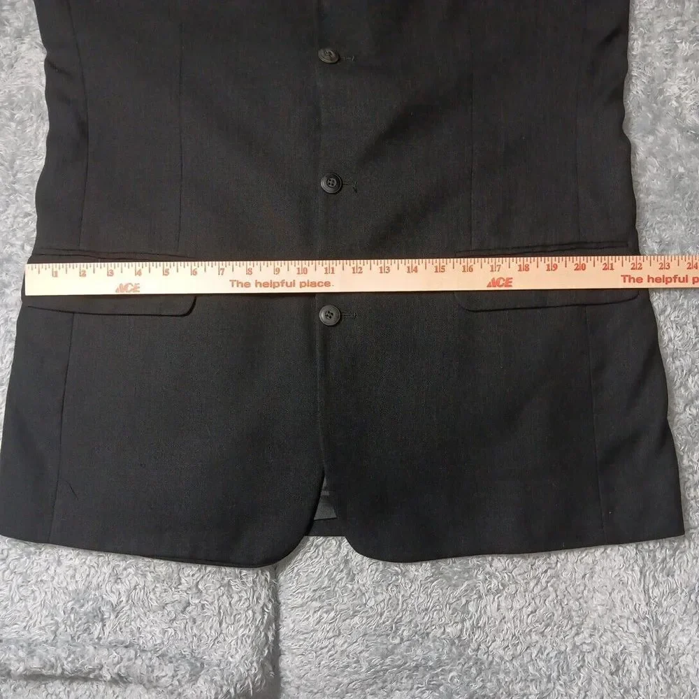 Bachrach Made in Italy Men's Black Sport Coat Blazer Jacket 4 Button Mens‎ Sz 44